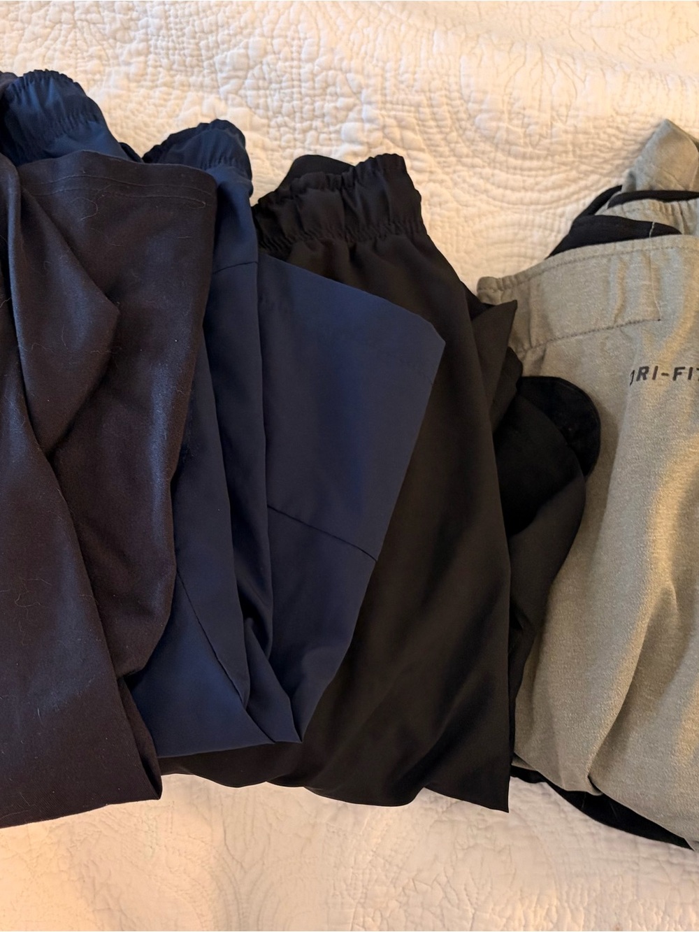 Nike Men’s Athletic Shorts Bundle in Black, Navy & Gray